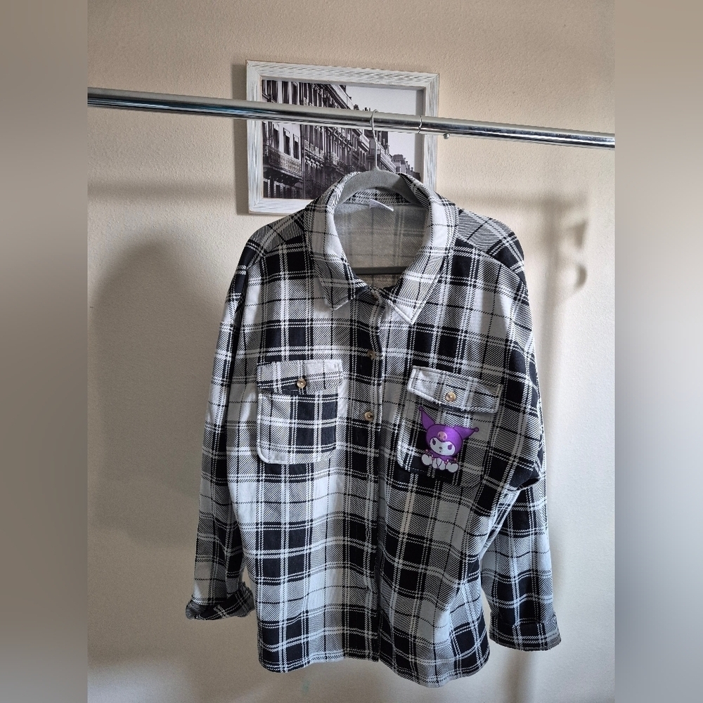 Kuromi By Sanrio Kids Shirt with Cartoon Patch